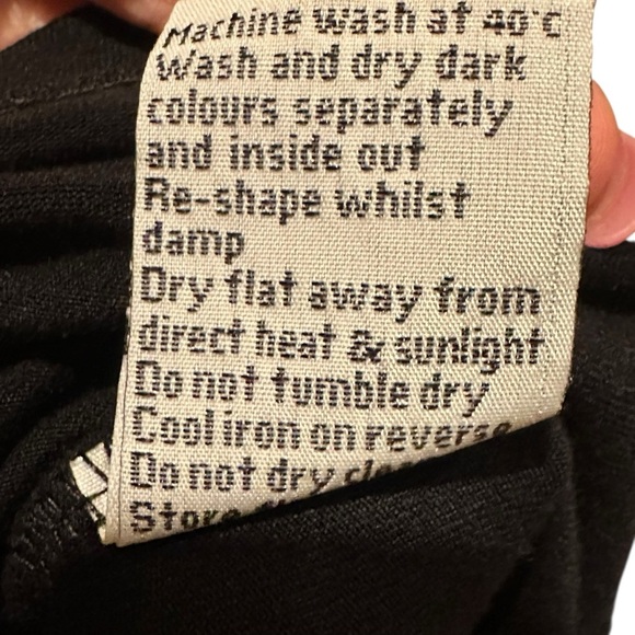 Boden Black Jersey 3/4 Length Sleeve Empire Waist Dress Women’s Size 10 WL520 - Picture 9 of 9